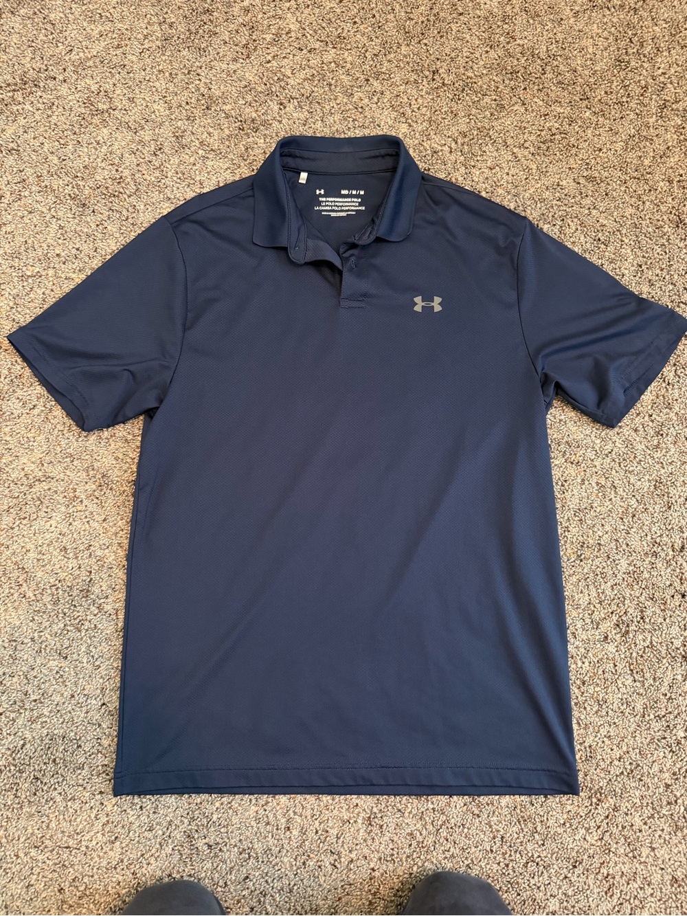 Under Armour Navy Short-Sleeve Performance Polo